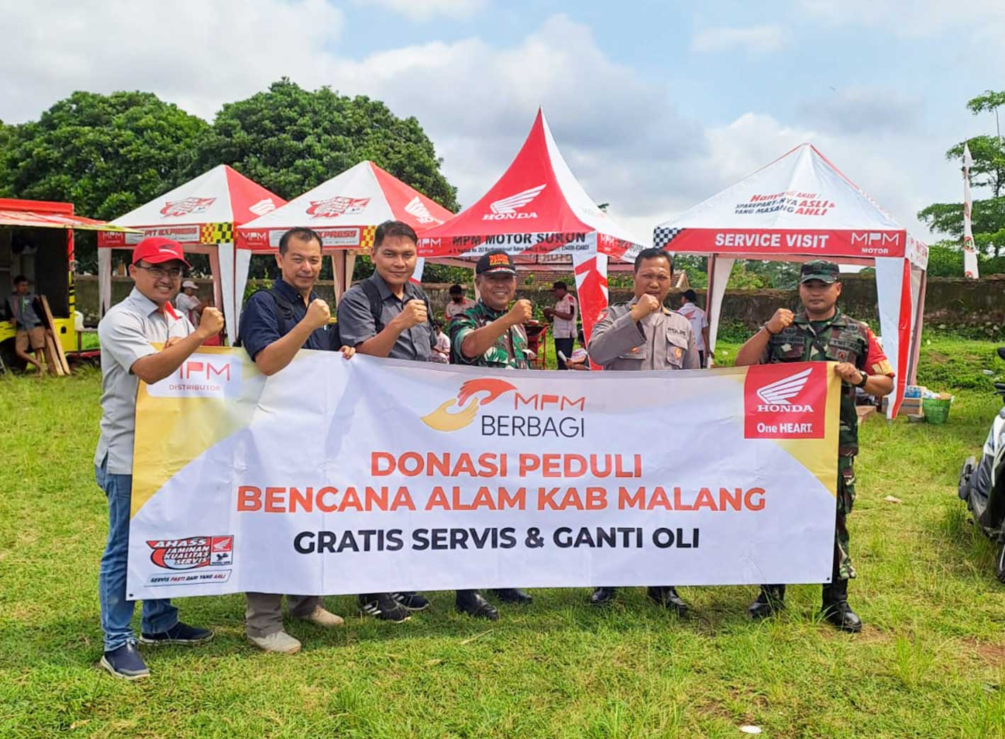 Peduli Banjir: 150 Motor Honda Korban Banjir Malang Mendapatkan Layanan Servis & Ganti Oli Gratis