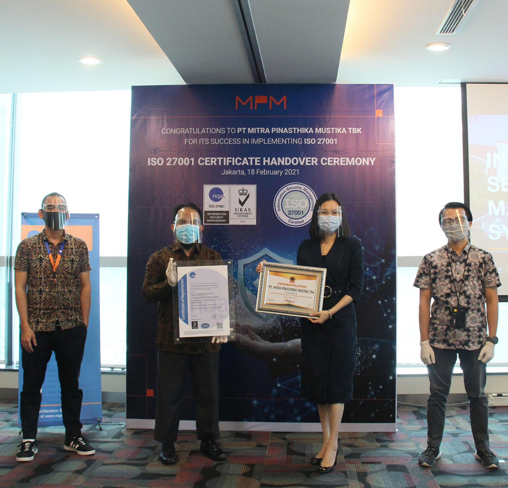 MPM Raih Sertifikasi ISO 27001
