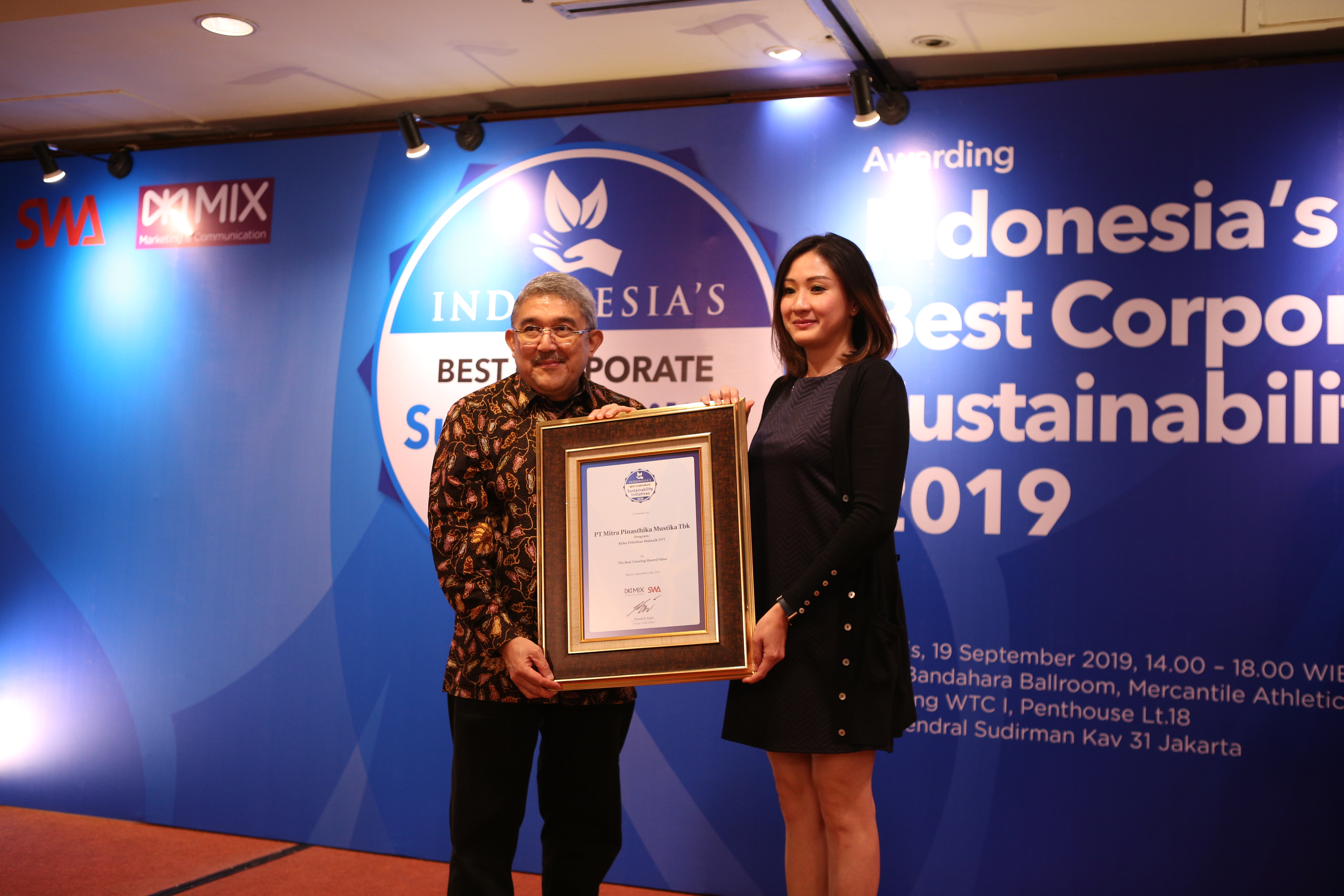 Indonesia's Best Corporate Social Initiative Award 2019 - Best Creating Shared Value